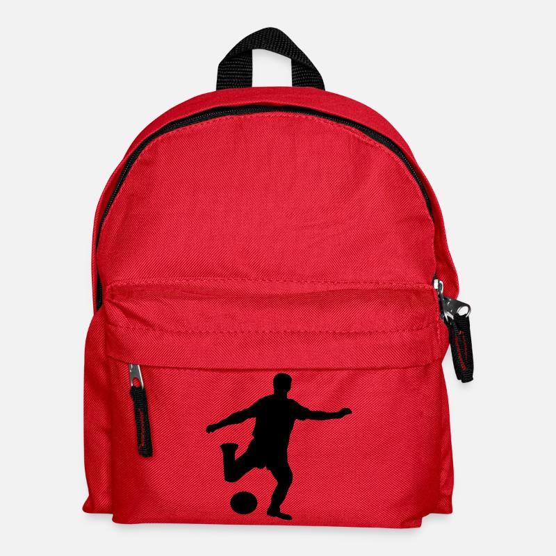 Fußballspieler - Kinder Rucksack - Rot