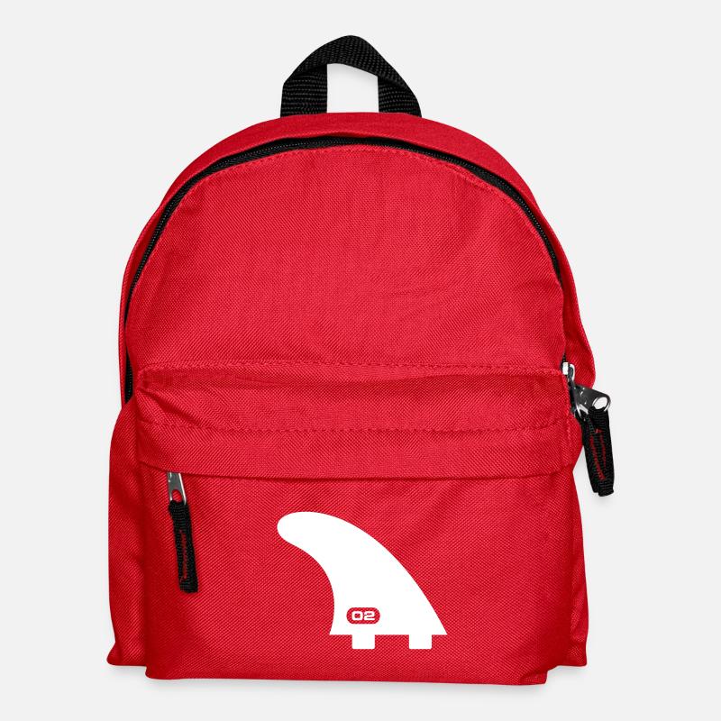 Surf Fin – 6ft Offshore Design - Kinder Rucksack - Rot