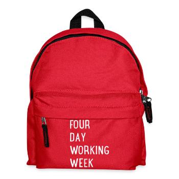 Four Day Working Week - Kids' Backpack - red - Front