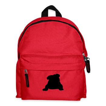 English bulldog - Kids' Backpack - red - Front