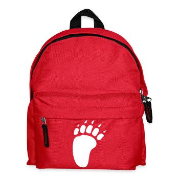 BEAR FOOT - Kids' Backpack - red - Front