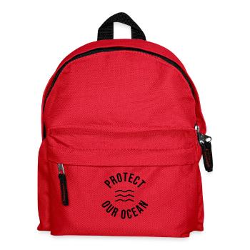 Protégez notre océan - Sac à dos Enfant - rouge - Devant