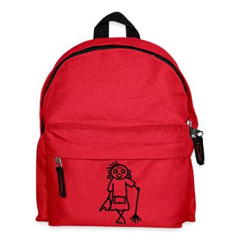 Cleaning lady - Kids' Backpack - red - Front