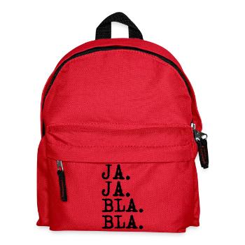 ja ja bla bla - Kinder Rucksack - Rot - Vorne