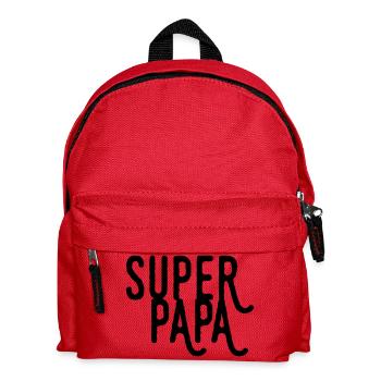 papa - Kids' Backpack - red - Front