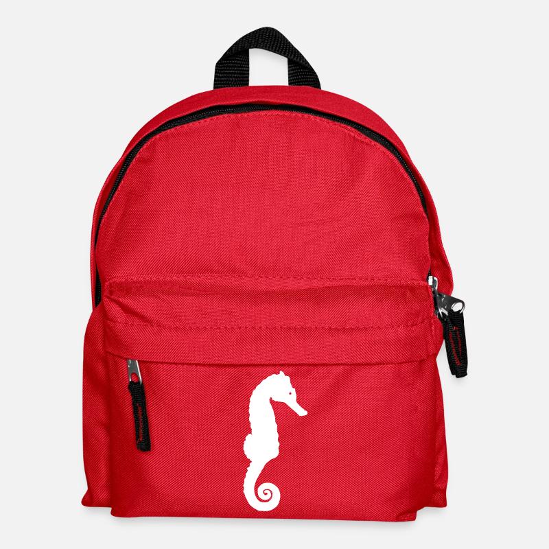 cheval de mer - Sac à dos Enfant - rouge