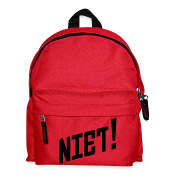 Say it in Russian: Niet! - Kids' Backpack - red - Front