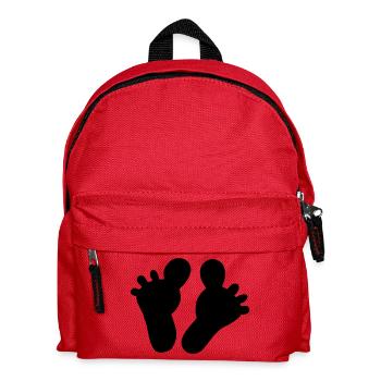 Big toe feet! - Kids' Backpack - red - Front