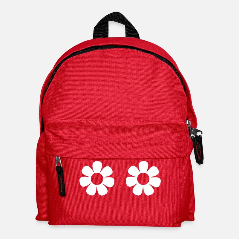 1_fleur_70 - Kinder Rucksack - Rot