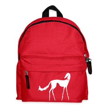 Saluki - Kinder Rucksack - Rot - Vorne