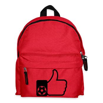 Wie beim Fußball - Kinder Rucksack - Rot - Vorne
