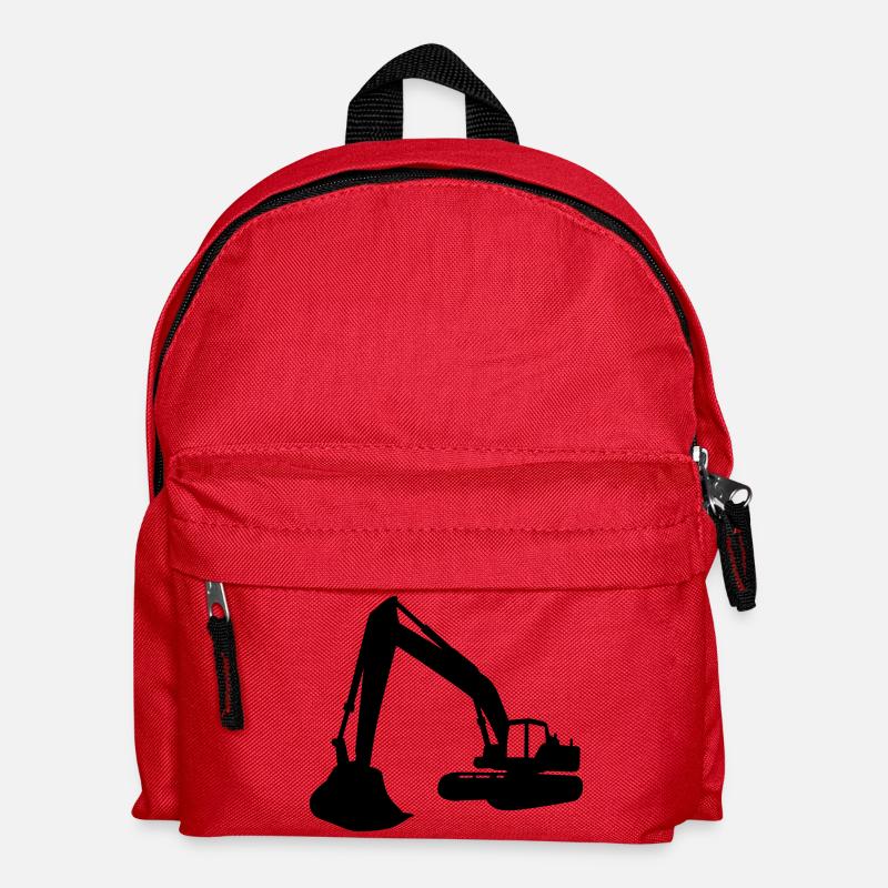 Bagger - Kinder Rucksack - Rot