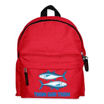 pêche, pêcheur, fan de pêche - Sac à dos Enfant - rouge - Devant