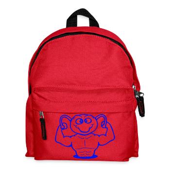 Caterpillar Bodybuilder Muscle Building Strong Fitness Gym - Kids' Backpack - red - Front