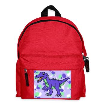 Baryonyx Dino - Kinder Rucksack - Rot - Vorne
