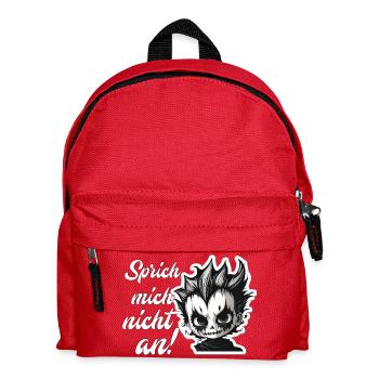 Sprich mich nicht an! Teenager - Kinder Rucksack - Rot - Vorne