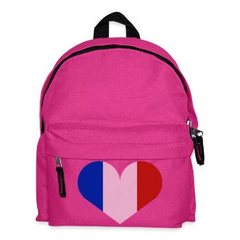 Drapeau français - Sac à dos Enfant - fuchsia - Devant