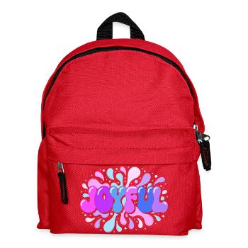 Bright joy in splash pop - Kids' Backpack - red - Front