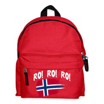 Norway Norge Fjords Scandinavian Ro Viking ship - Kinder Rucksack - Rot - Vorne