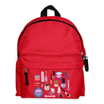 Pastell-Make-up-Kollektion - Kinder Rucksack - Rot - Vorne