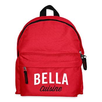 Bella Kitchen Typografie - Kinder Rucksack - Rot - Vorne