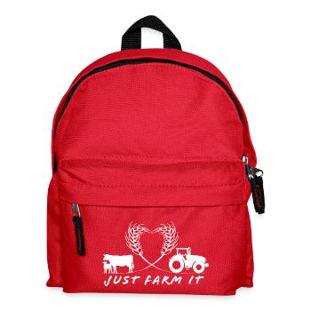 Just farm it_heart - Kinder Rucksack - Rot - Vorne
