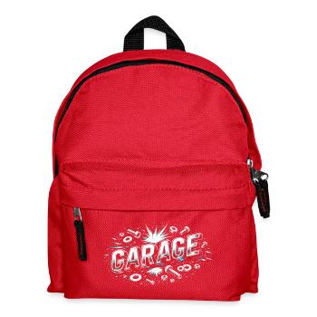 Atelier de tournevis de garage Conception métallique - Sac à dos Enfant - rouge - Devant