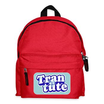 Echte Trantüte im Dienst - Kinder Rucksack - Rot - Vorne