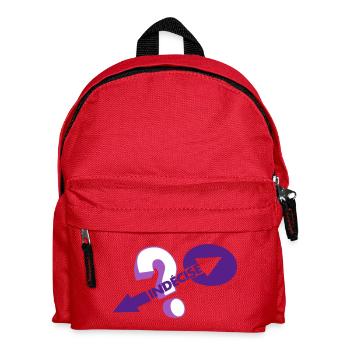 Unentschieden - Kinder Rucksack - Rot - Vorne