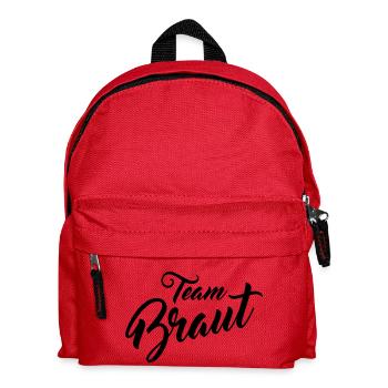 Team Braut - Kinder Rucksack - Rot - Vorne