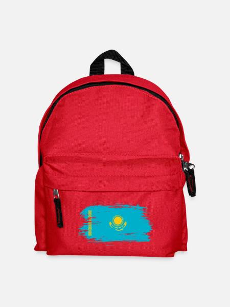Kasachstan Flagge - Kinder Rucksack - Rot
