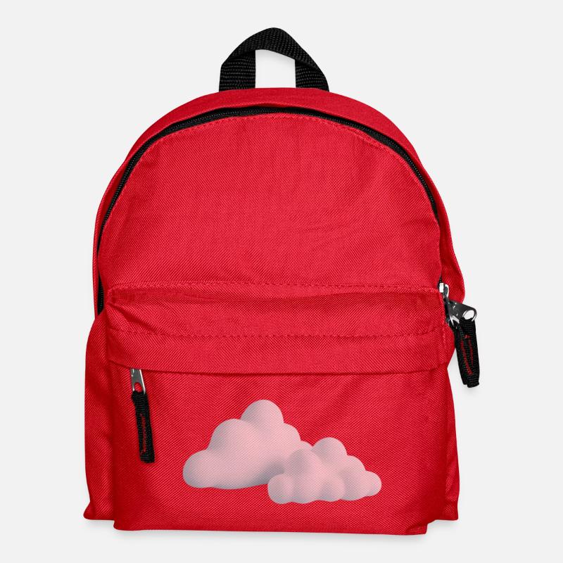 Wolkendesign Sonnenuntergangsfarben - Kinder Rucksack - Rot