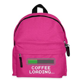 Barre de chargement de café Pixel - Sac à dos Enfant - fuchsia - Devant