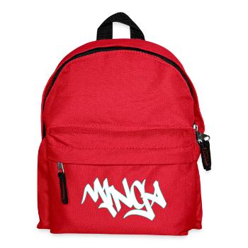 Lettrage Graffiti Mibga Neon - Sac à dos Enfant - rouge - Devant