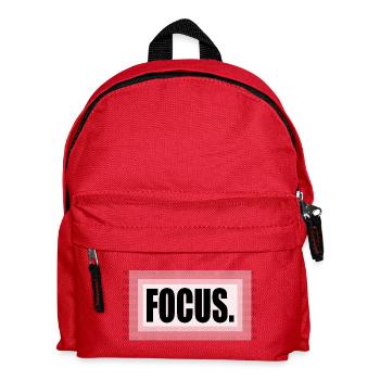 Konzentriere dich auf das Rauschen - Kinder Rucksack - Rot - Vorne