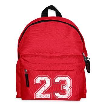 23 in white in the used look - Kids' Backpack - red - Front