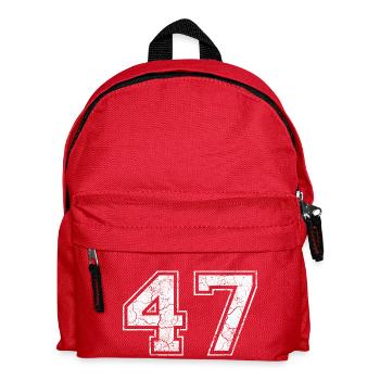 47 in white in the used look - Kids' Backpack - red - Front