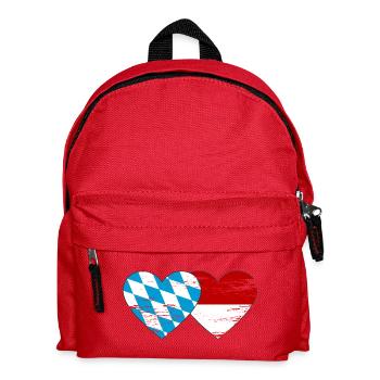 Cœur du drapeau du Bayern Monaco utilisé - Sac à dos Enfant - rouge - Devant