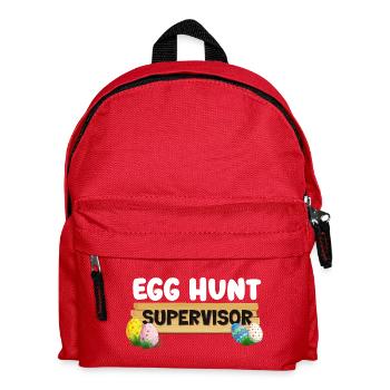 Superviseur de chasse aux œufs Humour drôle pour adultes de Pâques - Sac à dos Enfant - rouge - Devant