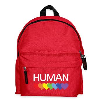 LGBTQ-Pride-Monat – Wir sind alle Menschen - Kinder Rucksack - Rot - Vorne