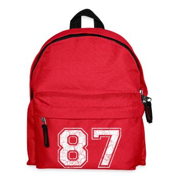 87 in white in the used look - Kids' Backpack - red - Front