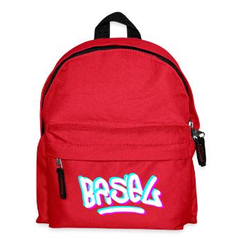 Graffiti de la journée de Bâle - Sac à dos Enfant - rouge - Devant