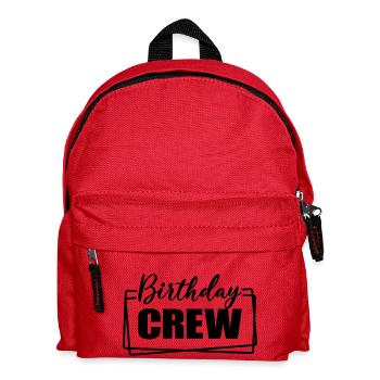 Birthday Crew Matching Group Birthday Party Outfit - Kids' Backpack - red - Front