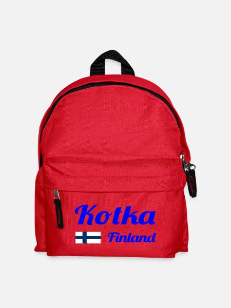 Kotka Finland- Stylish prints - Kids' Backpack - red