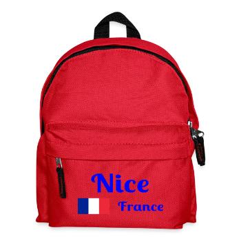 Nizza Frankreich - Stilvolle Drucke - Kinder Rucksack - Rot - Vorne
