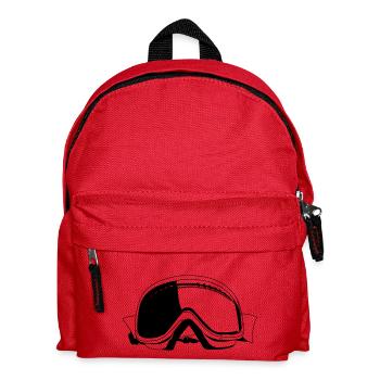 Skibrille - Kinder Rucksack - Rot - Vorne