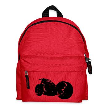 motorcycle big roue1 - Kids' Backpack - red - Front