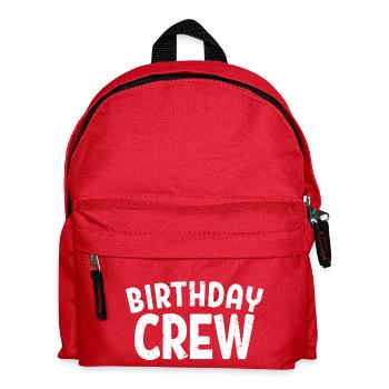Birthday Crew Matching Group Birthday Party Outfit - Kids' Backpack - red - Front