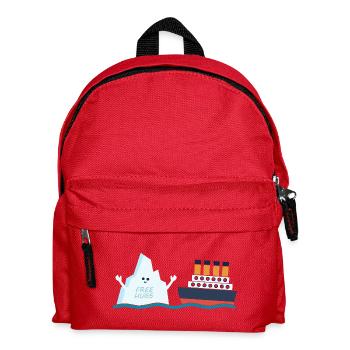 Titanic Funny Titanic and berg Free Hug Parody  - Kids' Backpack - red - Front
