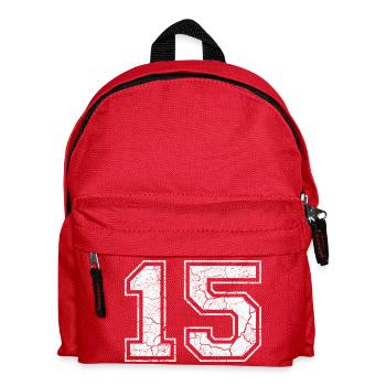 15 in white in the used look - Kids' Backpack - red - Front